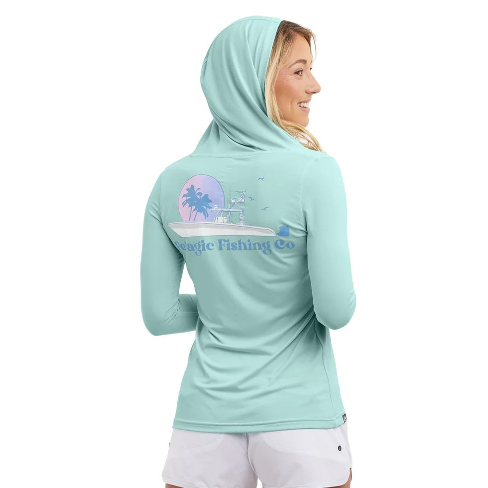 PELAGIC AQUATEK HOOD FADE RASHGUARD