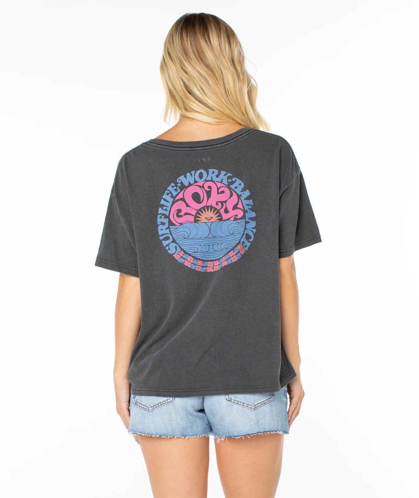ROXY OVERSIZED VNECK TEE