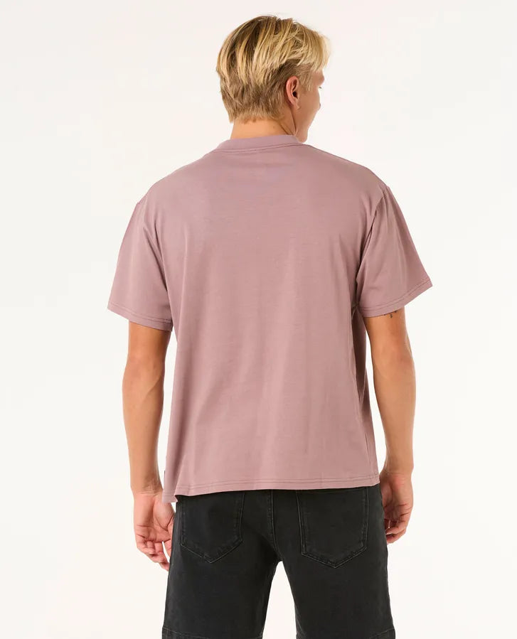 RIP CURL SEARCH GRID TEE MAUVE